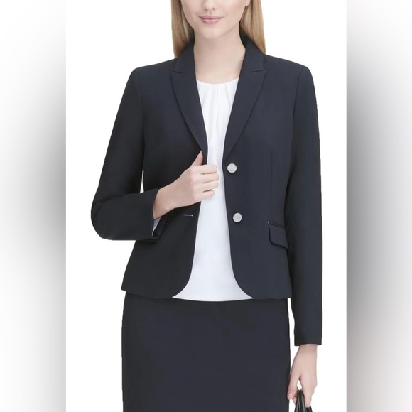 Calvin Klein Jackets & Blazers - Calvin Klein Women’s Black Skirt Suit Blazer & Pencil Skirt Set 2P Petite